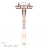 Emerald Cut Forever One Moissanite Engagement Ring #GTJ1140-emerald-fb-r 3 Emerald Cut Forever Brilliant Moissanite Engagement Ring #GTJ1140-emerald-fb-r