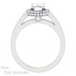 Emerald Cut Forever Brilliant Moissanite Engagement Ring #GTJ1140-emerald-fb-w