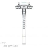 Emerald Cut Forever Brilliant Moissanite Engagement Ring #GTJ1140-emerald-fb-w