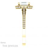 Emerald Cut Forever Brilliant Moissanite Engagement Ring #GTJ1140-emerald-fb-y