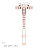 Oval Shaped Forever One Moissanite Engagement Ring #GTJ1140-oval-fo-r
