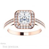 Princess Cut Forever One Moissanite Engagement Ring #GTJ1140-square-fo-r