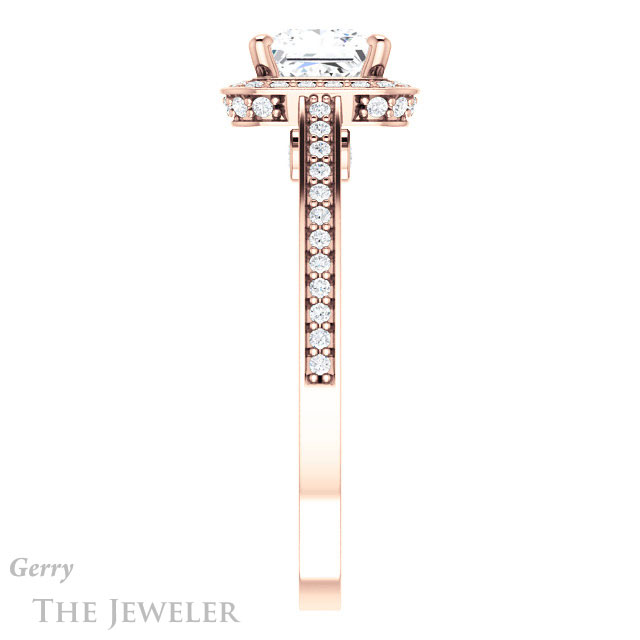 Princess Cut Forever One Moissanite Engagement Ring #GTJ1140-square-fo-r