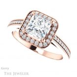 Princess Cut Forever One Moissanite Engagement Ring #GTJ1140-square-fo-r