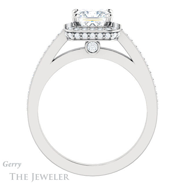 Princess Cut Forever One Moissanite Engagement Ring #GTJ1140-square-fo-w 2 Princess Cut Forever One Moissanite Engagement Ring #GTJ1140-square-fo-w