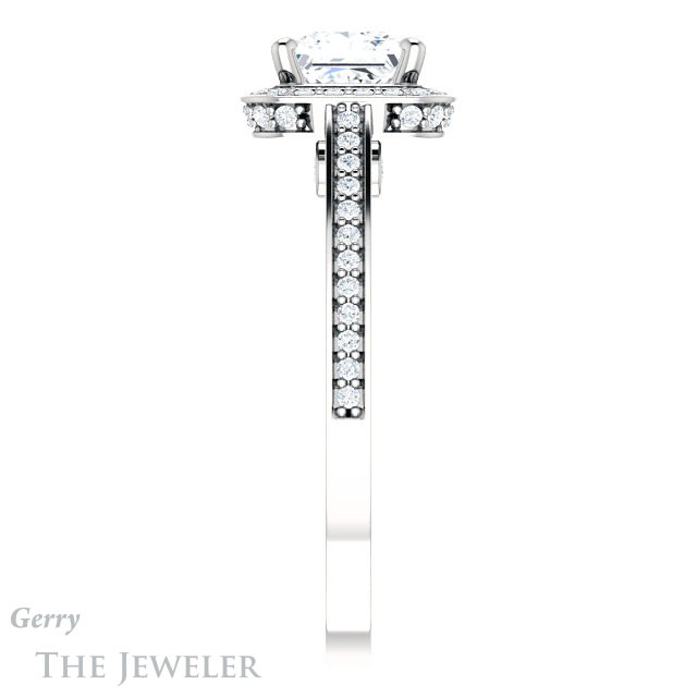 Princess Cut Forever One Moissanite Engagement Ring #GTJ1140-square-fo-w 3 Princess Cut Forever One Moissanite Engagement Ring #GTJ1140-square-fo-w