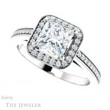 Princess Cut Forever One Moissanite Engagement Ring #GTJ1140-square-fo-w 5 Princess Cut Forever One Moissanite Engagement Ring #GTJ1140-square-fo-w