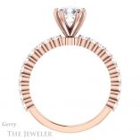 Cushion Cut Forever One Moissanite Engagement Ring #GTJ1141-cushion-fo-r