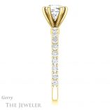 Cushion Cut Forever One Moissanite Engagement Ring #GTJ1141-cushion-fo-y