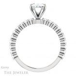 Emerald Cut Forever Brilliant Moissanite Engagement Ring #GTJ1141-emerald-fb-w