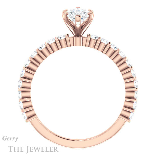Marquise Cut Forever One Moissanite Engagement Ring #GTJ1141-marquise-fb-r 2 Marquise Cut Forever Brilliant Moissanite Engagement Ring #GTJ1141-marquise-fb-r