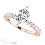 Marquise Cut Forever One Moissanite Engagement Ring #GTJ1141-marquise-fb-r 5 Marquise Cut Forever Brilliant Moissanite Engagement Ring #GTJ1141-marquise-fb-r