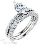 Marquise Cut Forever Brilliant Moissanite Engagement Ring #GTJ1141-marquise-fb-w