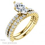 Marquise Cut Forever Brilliant Moissanite Engagement Ring #GTJ1141-marquise-fb-y