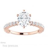 Oval Shaped Forever One Moissanite Engagement Ring #GTJ1141-oval-fo-r 1 Oval Shaped Forever One Moissanite Engagement Ring #GTJ1141-oval-fo-r