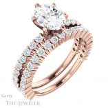 Oval Shaped Forever One Moissanite Engagement Ring #GTJ1141-oval-fo-r 6 Oval Shaped Forever One Moissanite Engagement Ring #GTJ1141-oval-fo-r