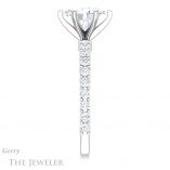 Oval Shaped Forever One Moissanite Engagement Ring #GTJ1141-oval-fo-w 3 Oval Shaped Forever One Moissanite Engagement Ring #GTJ1141-oval-fo-w
