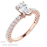 Pear Shaped Forever Brilliant Moissanite Engagement Ring #GTJ1141-pear-fb-r