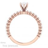 Pear Shaped Forever Brilliant Moissanite Engagement Ring #GTJ1141-pear-fb-r