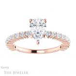 Pear Shaped Forever Brilliant Moissanite Engagement Ring #GTJ1141-pear-fb-r