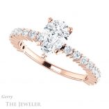Pear Shaped Forever Brilliant Moissanite Engagement Ring #GTJ1141-pear-fb-r