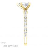 Pear Shaped Forever Brilliant Moissanite Engagement Ring #GTJ1141-pear-fb-y
