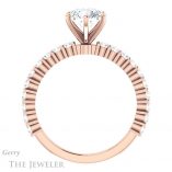 Round Cut Forever One Moissanite Engagement Ring #GTJ1141-round-fo-r 2 Round Cut Forever One Moissanite Engagement Ring #GTJ1141-round-fo-r
