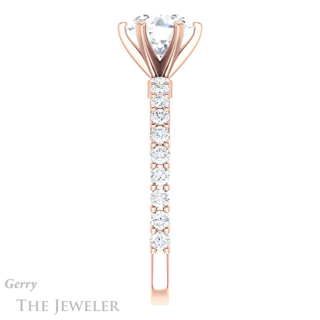 Round Cut Forever One Moissanite Engagement Ring #GTJ1141-round-fo-r 3 Round Cut Forever One Moissanite Engagement Ring #GTJ1141-round-fo-r