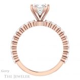 Princess Cut Forever One Moissanite Engagement Ring #GTJ1141-square-fo-r