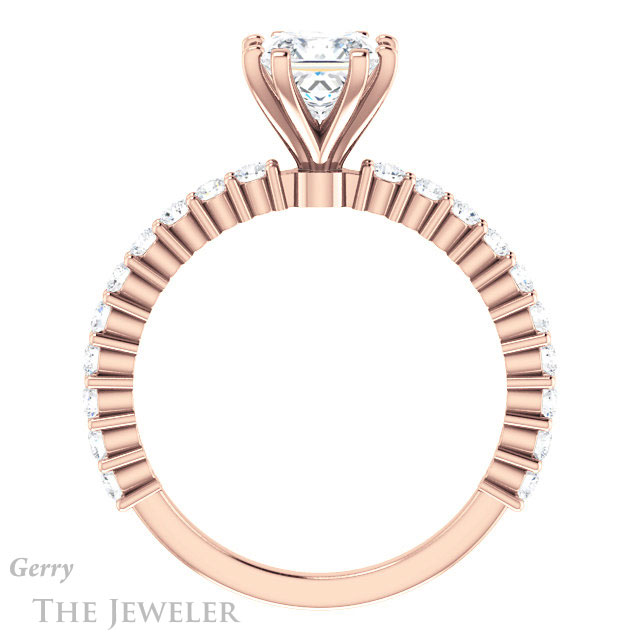 Princess Cut Forever One Moissanite Engagement Ring #GTJ1141-square-fo-r