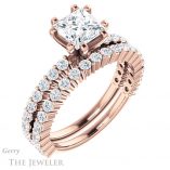 Princess Cut Forever One Moissanite Engagement Ring #GTJ1141-square-fo-r