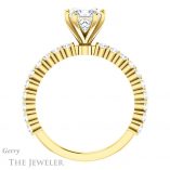 Princess Cut Forever One Moissanite Engagement Ring #GTJ1141-square-fo-y