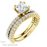 Princess Cut Forever One Moissanite Engagement Ring #GTJ1141-square-fo-y