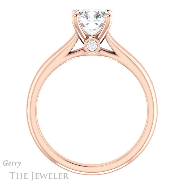 Cushion Cut Forever One Moissanite Engagement Ring #GTJ1142-cushion-fo-r 2 Cushion Cut Forever One Moissanite Engagement Ring #GTJ1142-cushion-fo-r