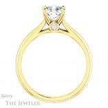 Cushion Cut Forever One Moissanite Engagement Ring #GTJ1142-cushion-fo-y 2 Cushion Cut Forever One Moissanite Engagement Ring #GTJ1142-cushion-fo-y