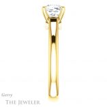Cushion Cut Forever One Moissanite Engagement Ring #GTJ1142-cushion-fo-y 3 Cushion Cut Forever One Moissanite Engagement Ring #GTJ1142-cushion-fo-y