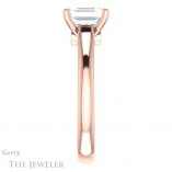 Emerald Cut Forever One Moissanite Engagement Ring #GTJ1142-emerald-fb-r 3 Emerald Cut Forever Brilliant Moissanite Engagement Ring #GTJ1142-emerald-fb-r