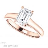 Emerald Cut Forever One Moissanite Engagement Ring #GTJ1142-emerald-fb-r 5 Emerald Cut Forever Brilliant Moissanite Engagement Ring #GTJ1142-emerald-fb-r