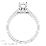 Emerald Cut Forever One Moissanite Engagement Ring #GTJ1142-emerald-fb-w 2 Emerald Cut Forever Brilliant Moissanite Engagement Ring #GTJ1142-emerald-fb-w