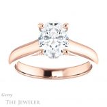 Oval Shaped Forever One Moissanite Engagement Ring #GTJ1142-oval-fo-r 1 Oval Shaped Forever One Moissanite Engagement Ring #GTJ1142-oval-fo-r