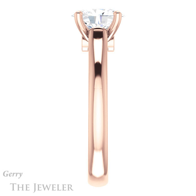Oval Shaped Forever One Moissanite Engagement Ring #GTJ1142-oval-fo-r 3 Oval Shaped Forever One Moissanite Engagement Ring #GTJ1142-oval-fo-r