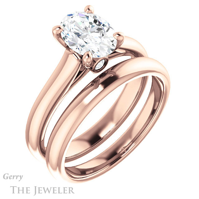 Oval Shaped Forever One Moissanite Engagement Ring #GTJ1142-oval-fo-r 6 Oval Shaped Forever One Moissanite Engagement Ring #GTJ1142-oval-fo-r