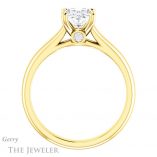 Oval Shaped Forever One Moissanite Engagement Ring #GTJ1142-oval-fo-y 2 Oval Shaped Forever One Moissanite Engagement Ring #GTJ1142-oval-fo-y