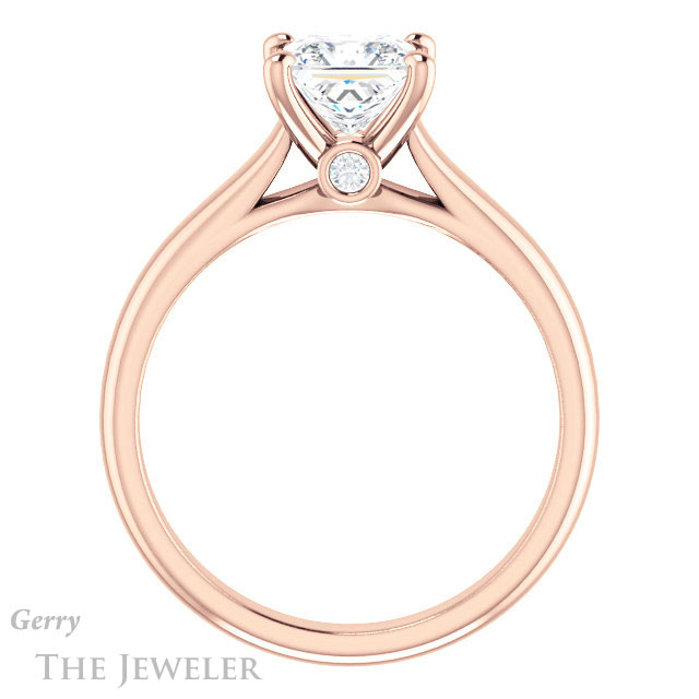 Princess Cut Forever One Moissanite Engagement Ring #GTJ1142-square-fo-r