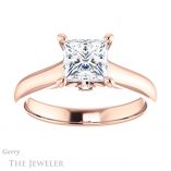 Princess Cut Forever One Moissanite Engagement Ring #GTJ1142-square-fo-r
