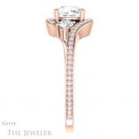 Cushion Cut Forever One Moissanite Engagement Ring #GTJ1143-cushion-fo-r