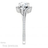 Cushion Cut Forever One Moissanite Engagement Ring #GTJ1143-cushion-fo-w
