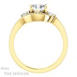 Cushion Cut Forever One Moissanite Engagement Ring #GTJ1143-cushion-fo-y 2 Cushion Cut Forever One Moissanite Engagement Ring #GTJ1143-cushion-fo-y