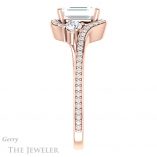 Emerald Cut Forever One Moissanite Engagement Ring #GTJ1143-emerald-fb-r 3 Emerald Cut Forever Brilliant Moissanite Engagement Ring #GTJ1143-emerald-fb-r