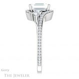 Emerald Cut Forever One Moissanite Engagement Ring #GTJ1143-emerald-fb-w 3 Emerald Cut Forever Brilliant Moissanite Engagement Ring #GTJ1143-emerald-fb-w
